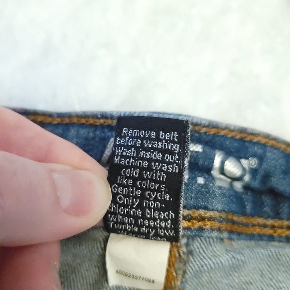 APT 9 Women’s Size 14 Stretch Denim Jean Cut Off Short Blue Mid Rise Medium Wash - Picture 5 of 9